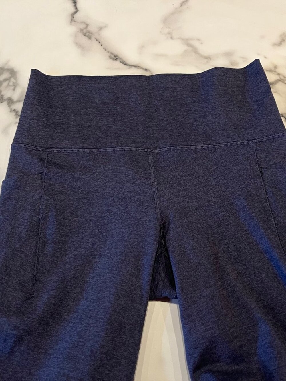 Athleta Salutation Stash Pocket II Softluxe Tights - Heather Navy Small - Picture 13 of 13